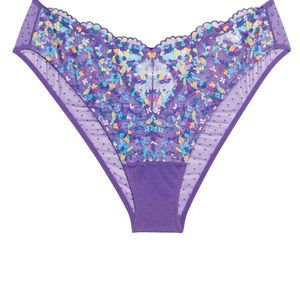 Savage X Fenty Steamy Floral Lace Brazilian NWT